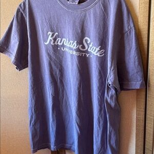 Comfort Colors Lavender T-Shirt Kansas state university large